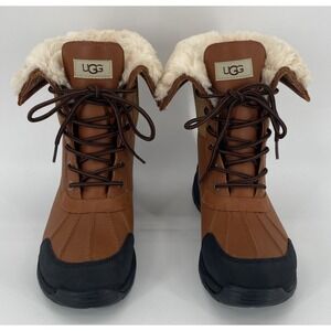 UGG Plush Waterproof Butte Boot Leather Winter Outdoor Men's 7.5 Women's 9.5